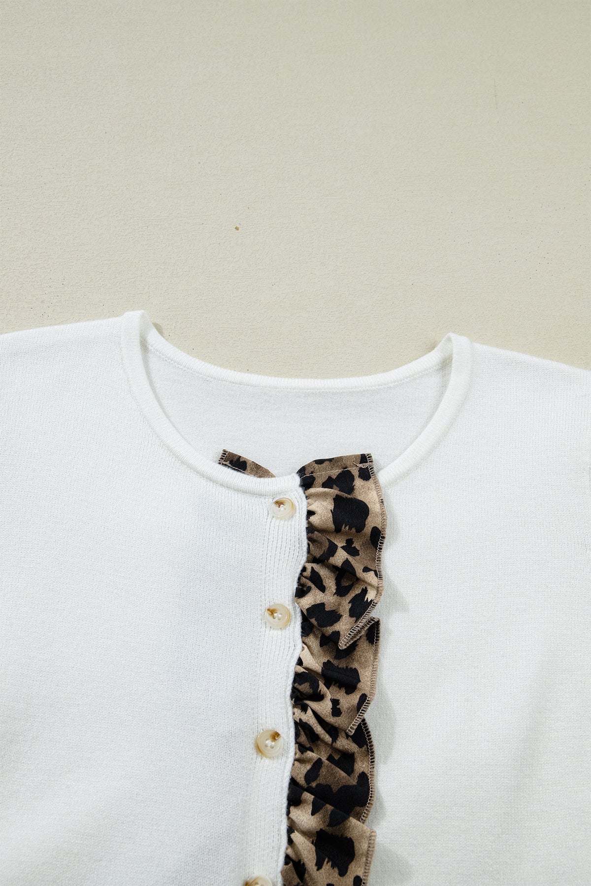 Wild Grace Leopard Trim Cardigan