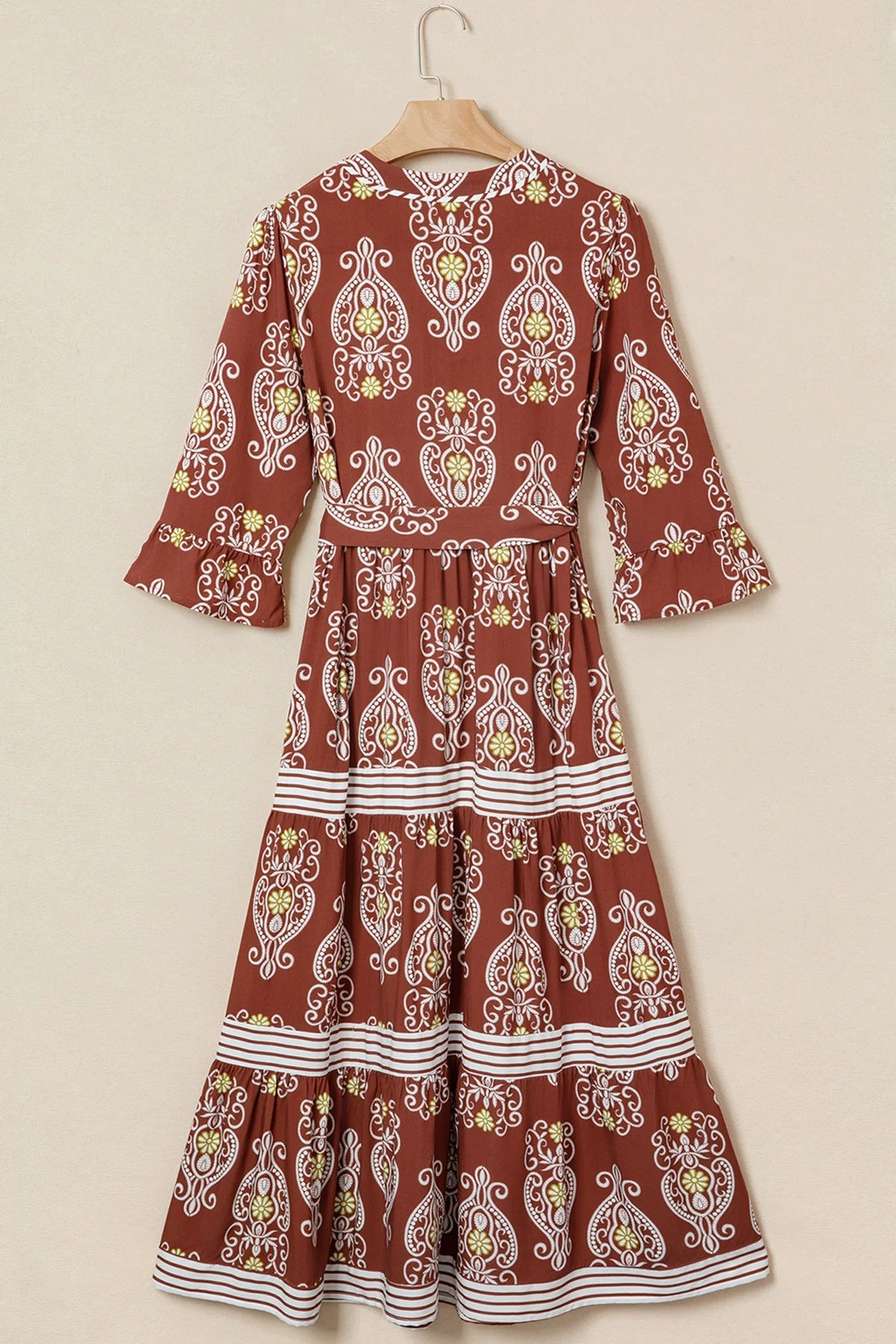 Sienna Rose Belted Maxi Dress