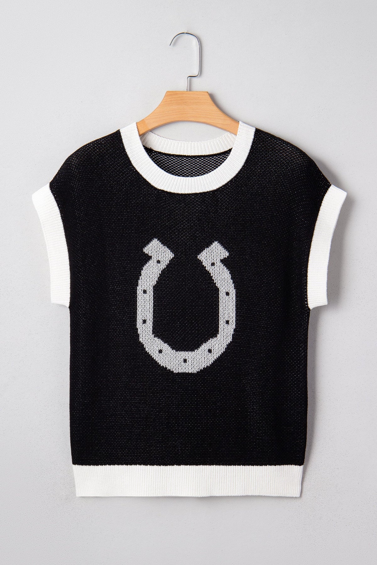 Lucky Horseshoe Knit Top