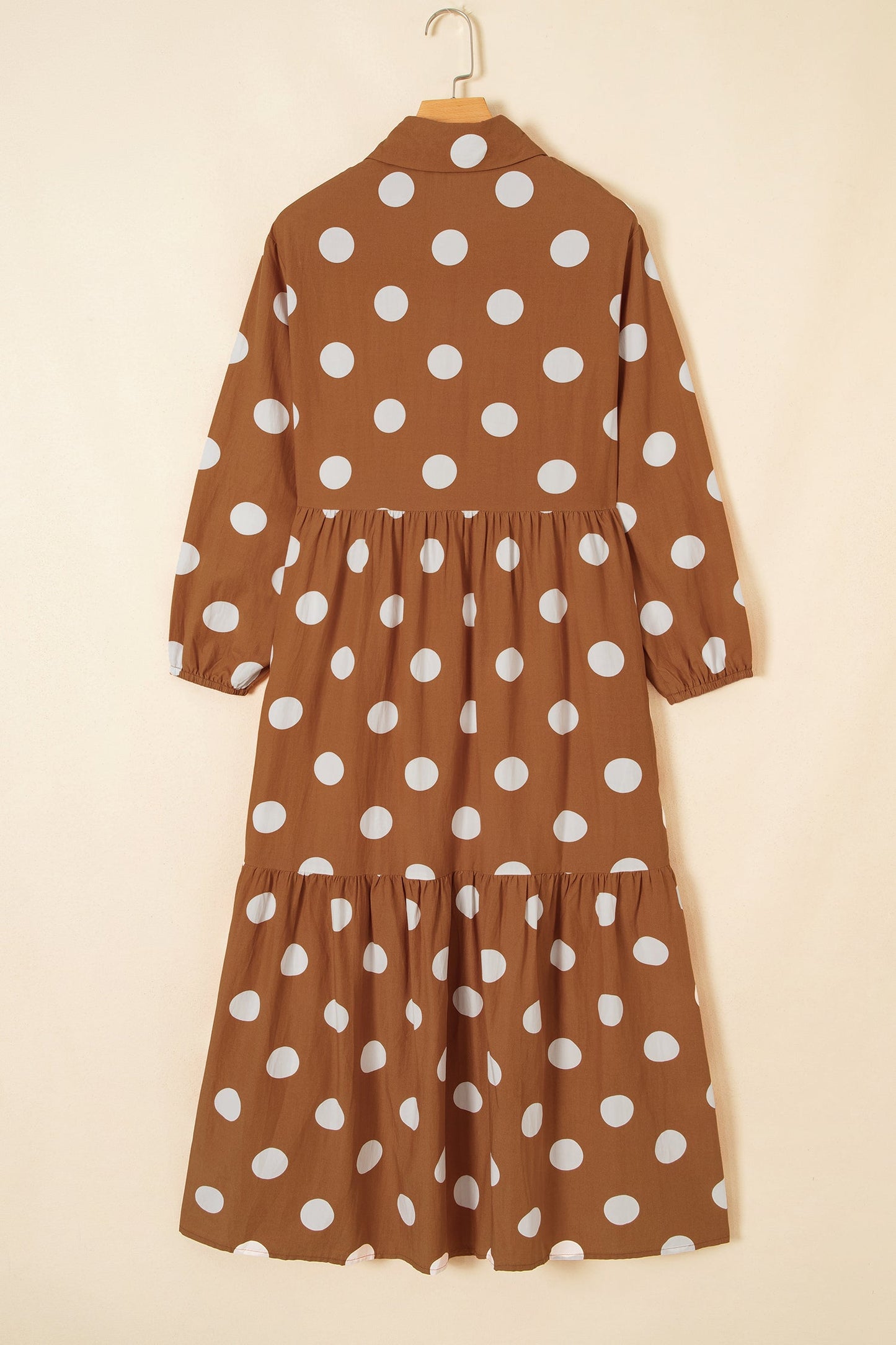 Prairie Dot Tiered Midi Dress