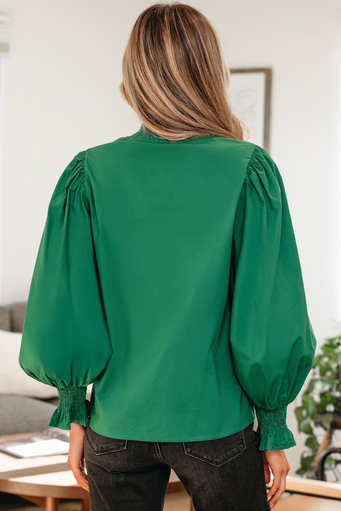 Wildwood Leopard Trim Blouse
