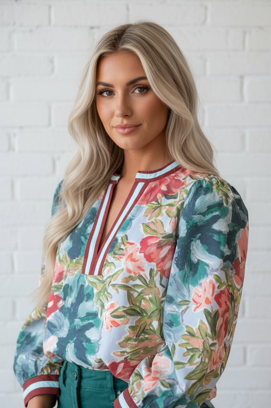 Wildflower Estate Contrast Blouse