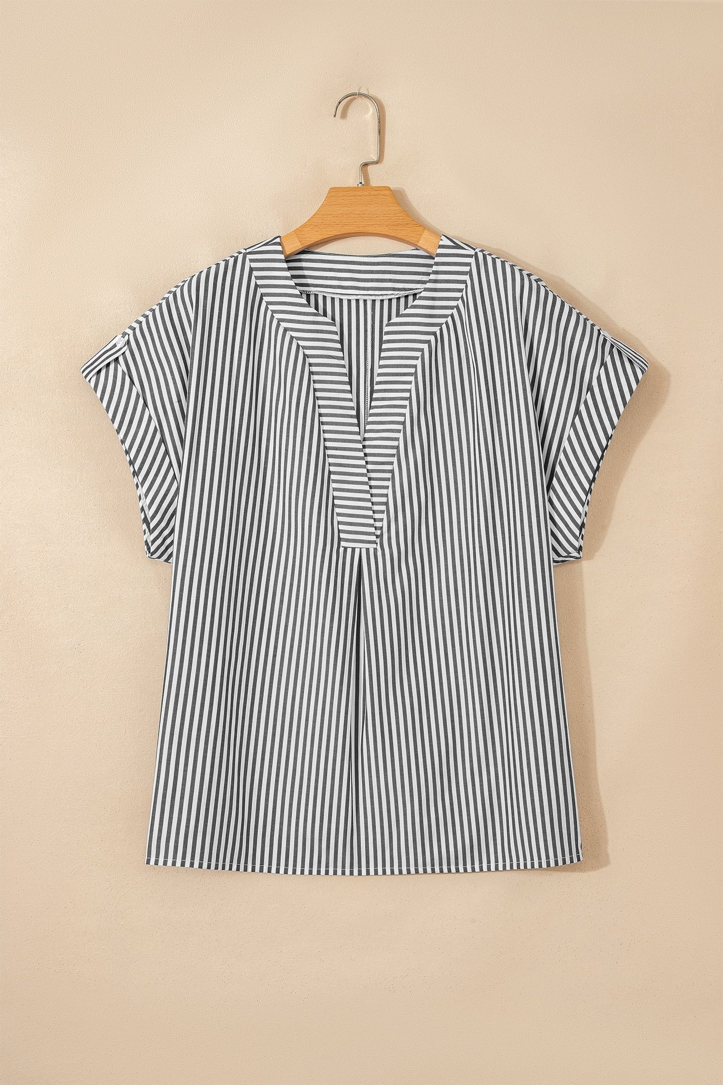 Easy Days Pinstripe Dolman Blouse