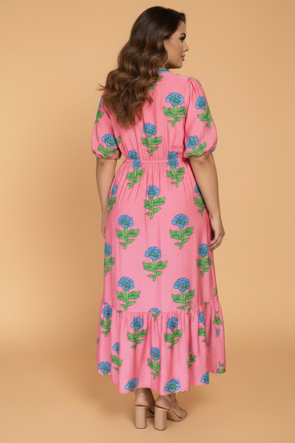 Pink Paradise Floral Maxi Dress