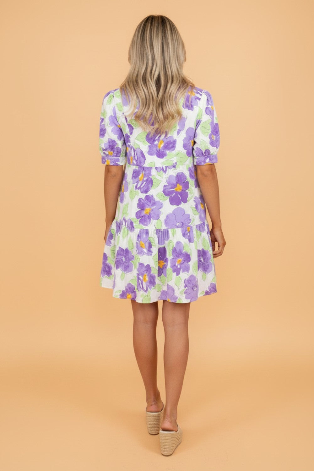 Lavender Fields Ruffle Mini Dress