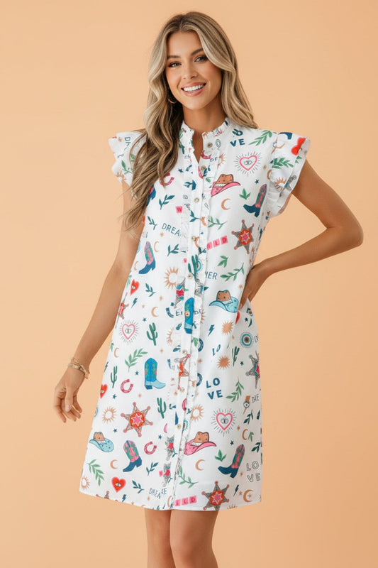 Wild West Darling Mini Dress