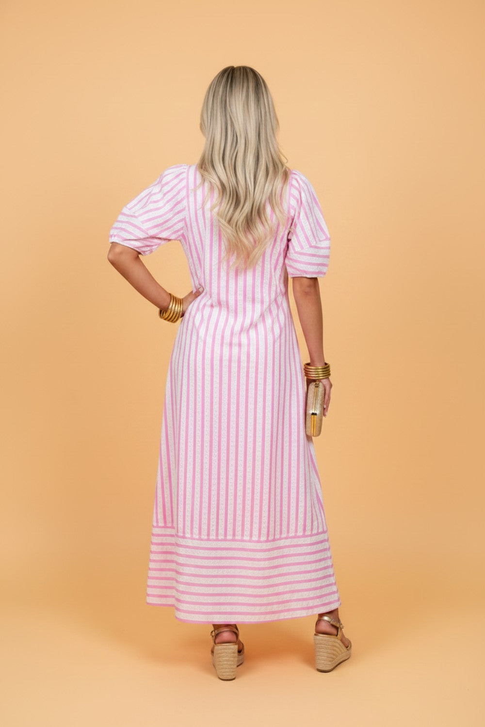 Rosewater Stripe Maxi Dress