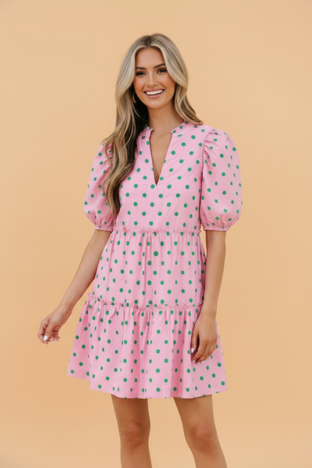 Pink Lemonade Polka Dot Mini Dress