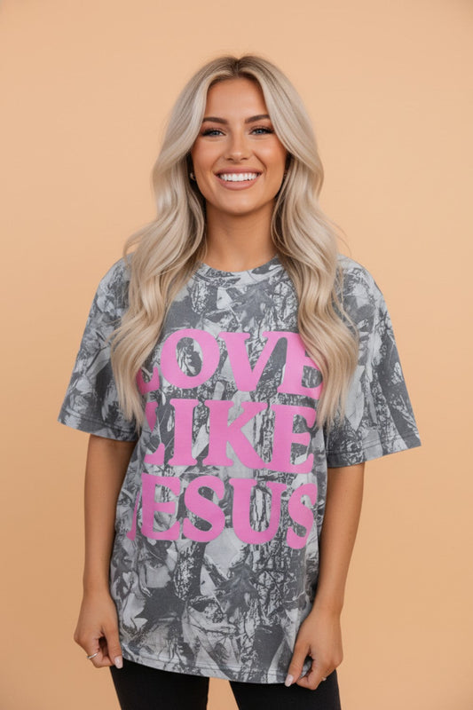 Love Like Jesus Mineral Wash Tee
