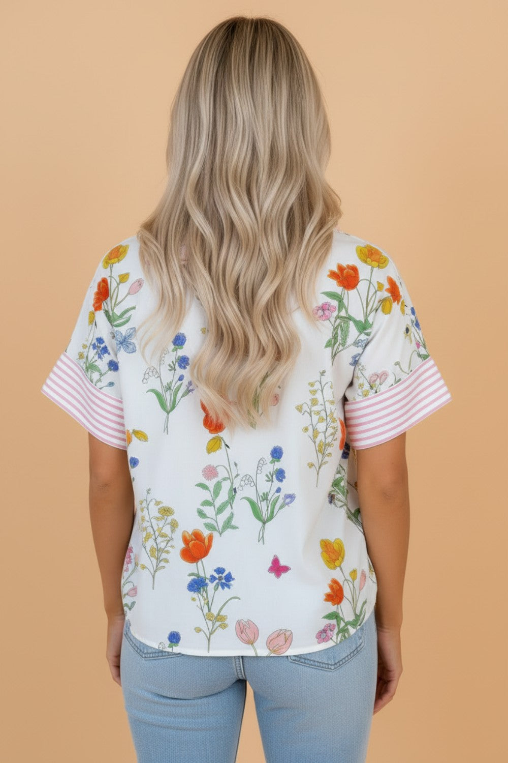 Sweet Magnolia Floral Button-Up