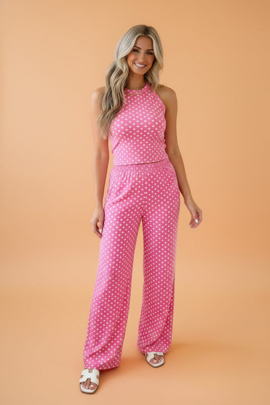 Pretty in Pink Polka Dot Pant Set