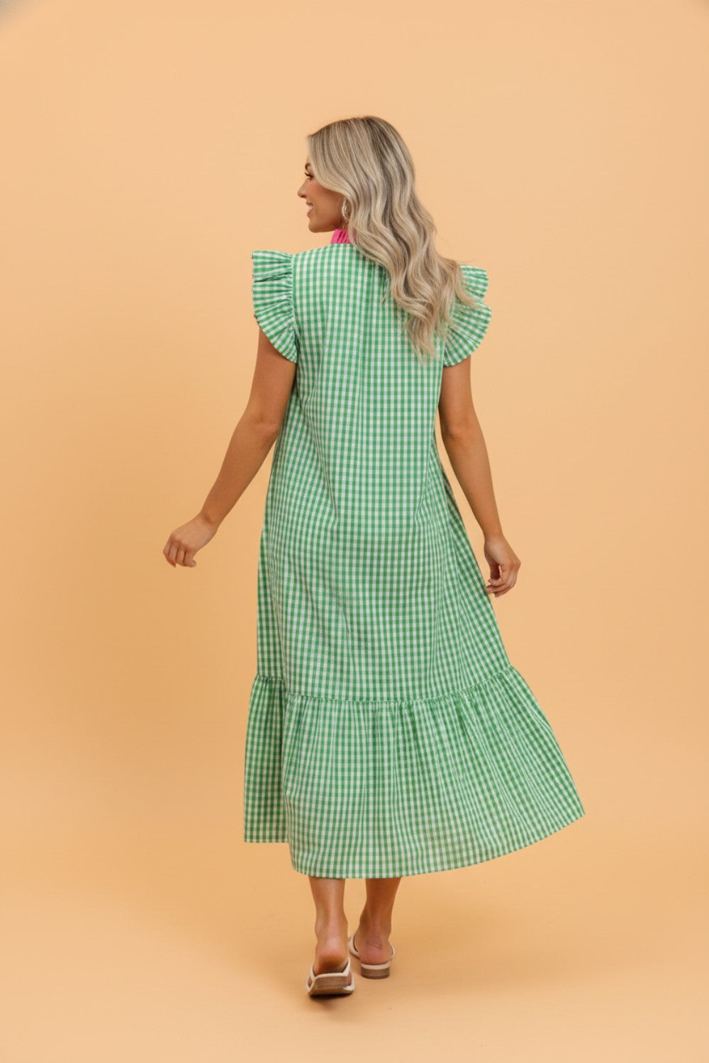 Southern Charm Gingham Midi Dress
