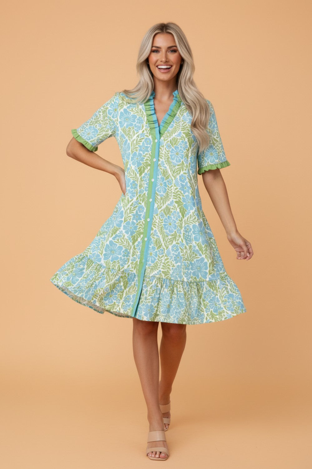 Sweetwater Floral Ruffle Dress