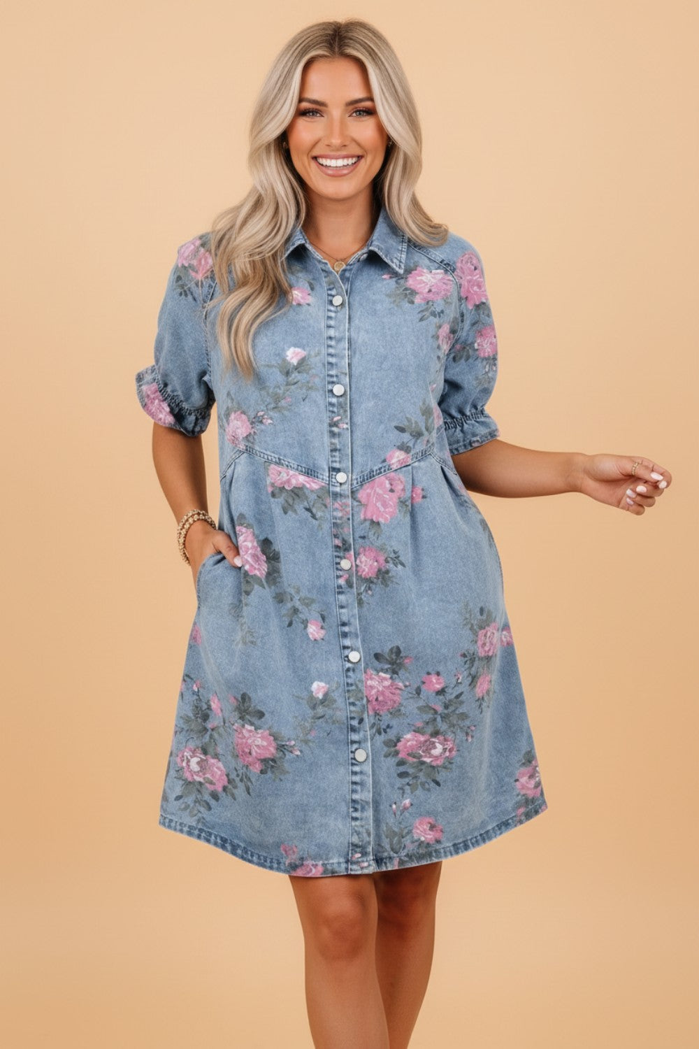 Wildflower Denim Dress