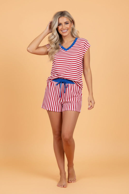 Sunny Days Striped Short Set