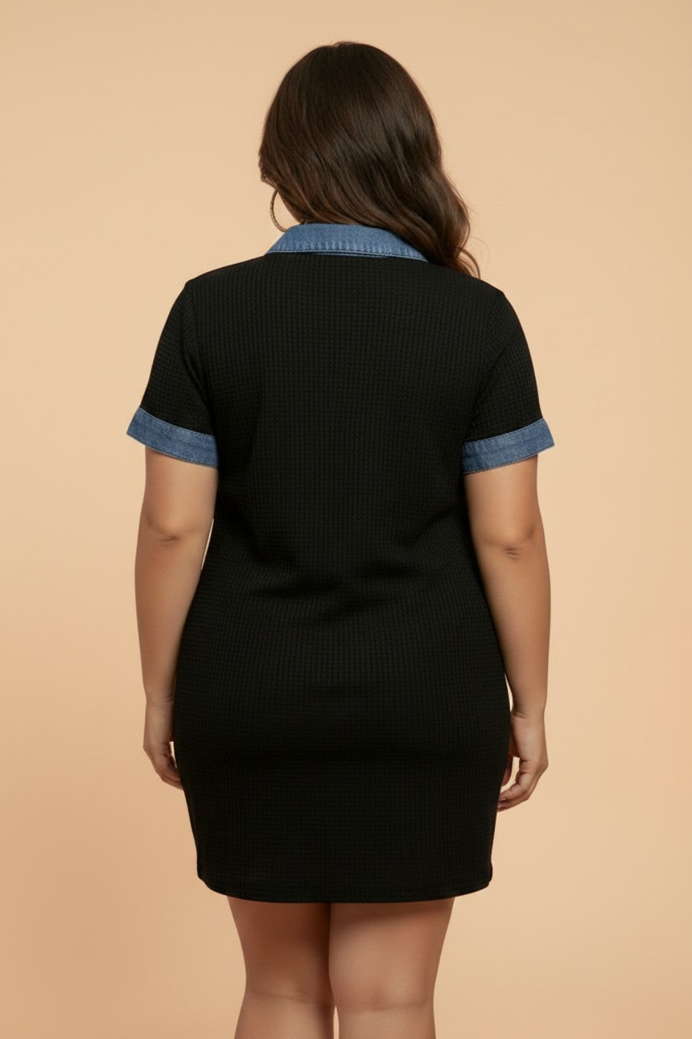 Midnight Denim Collar Dress
