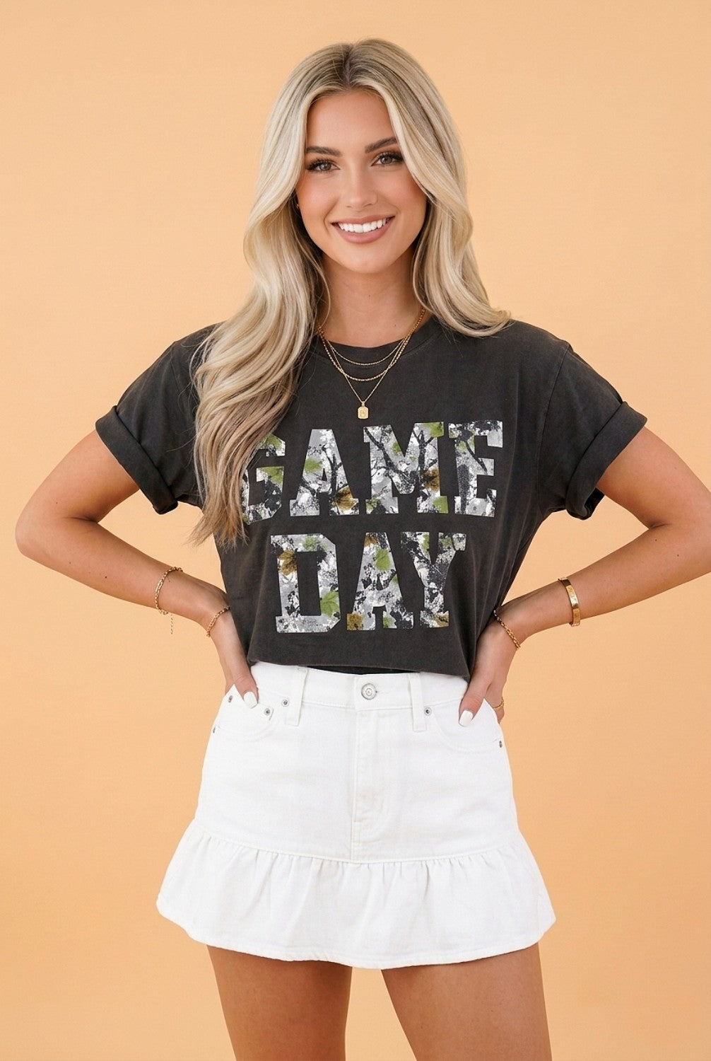 Camo Game Day Graphic Tee