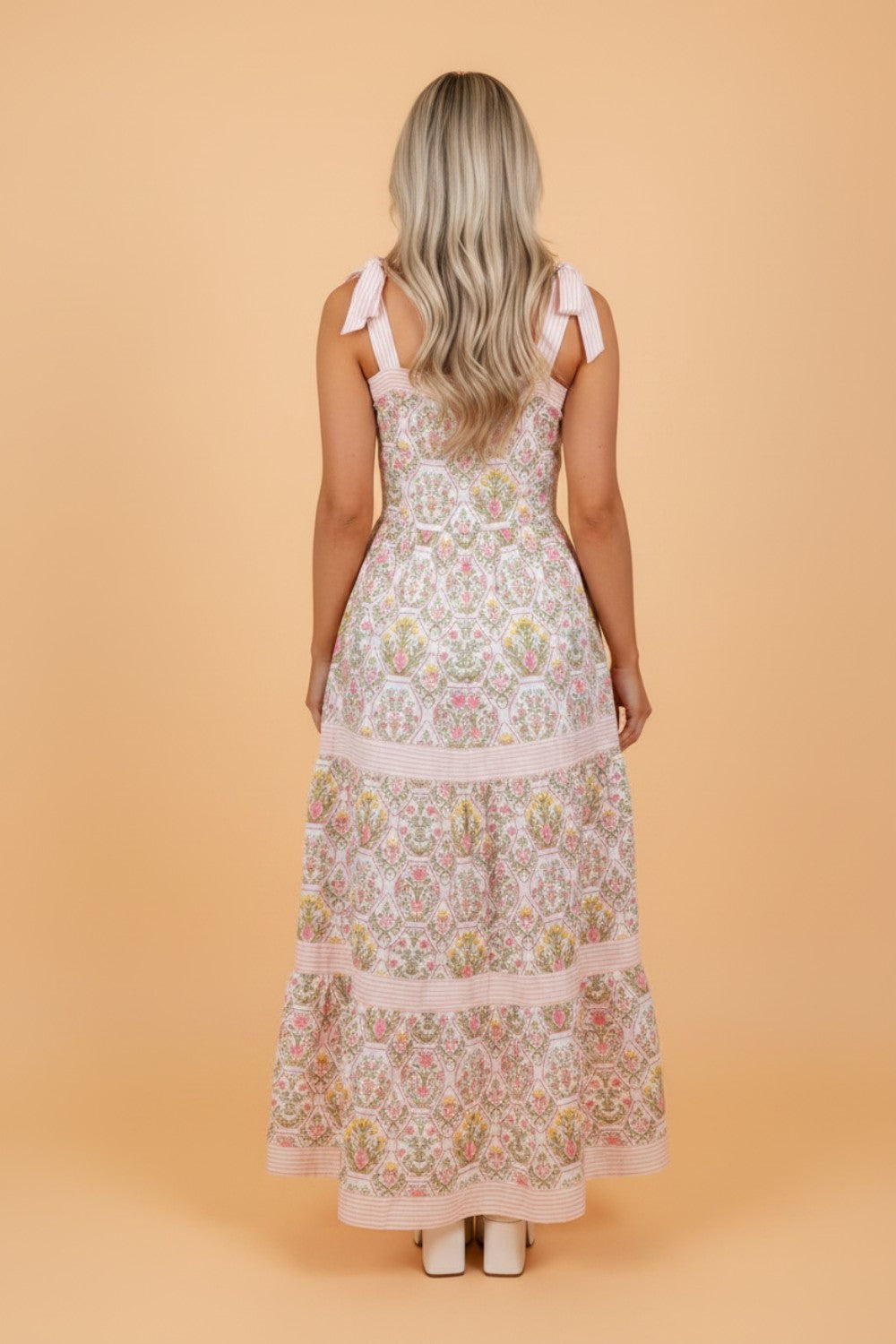Prairie Bloom Patchwork Maxi Dress