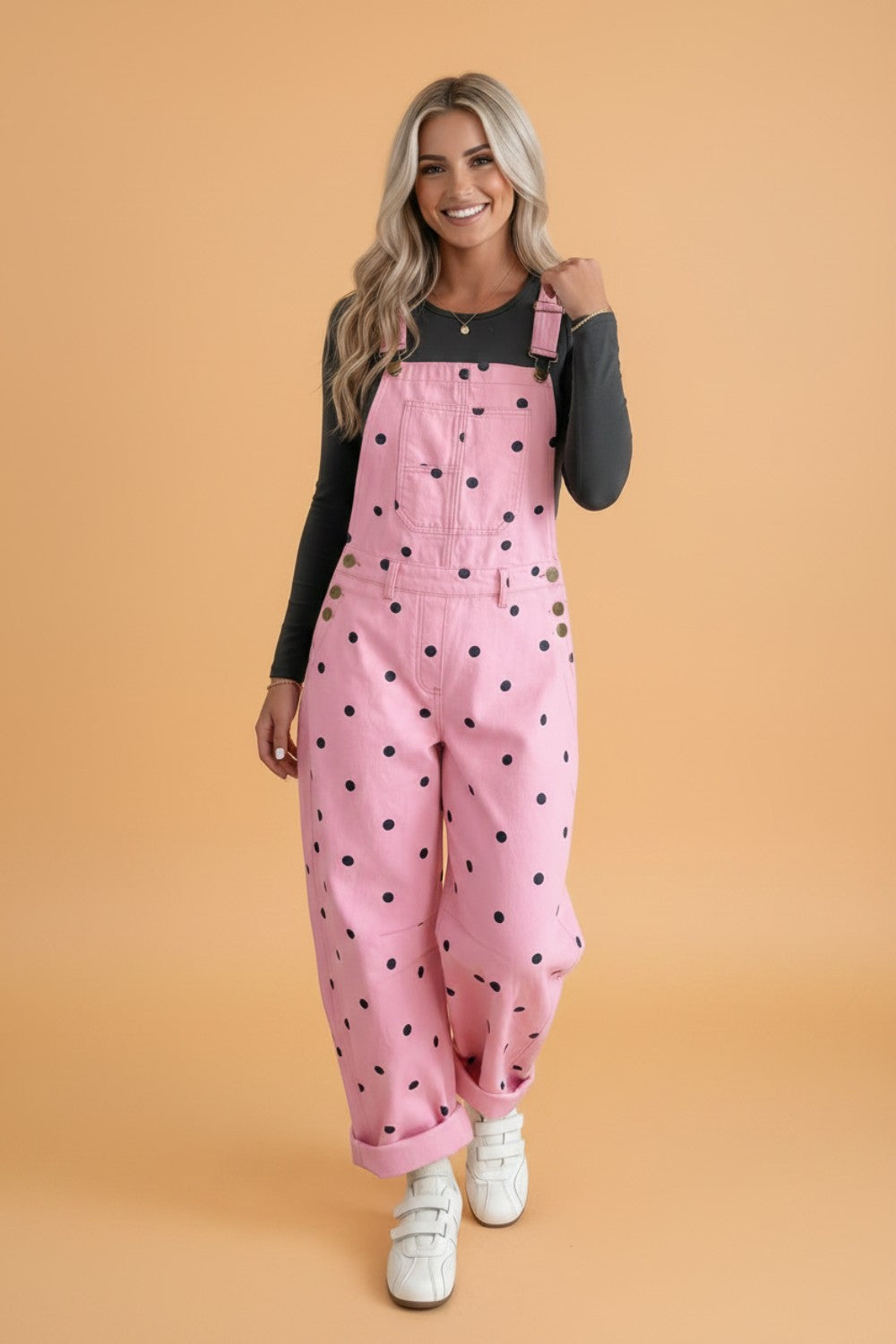 Prairie Dot Denim Overalls