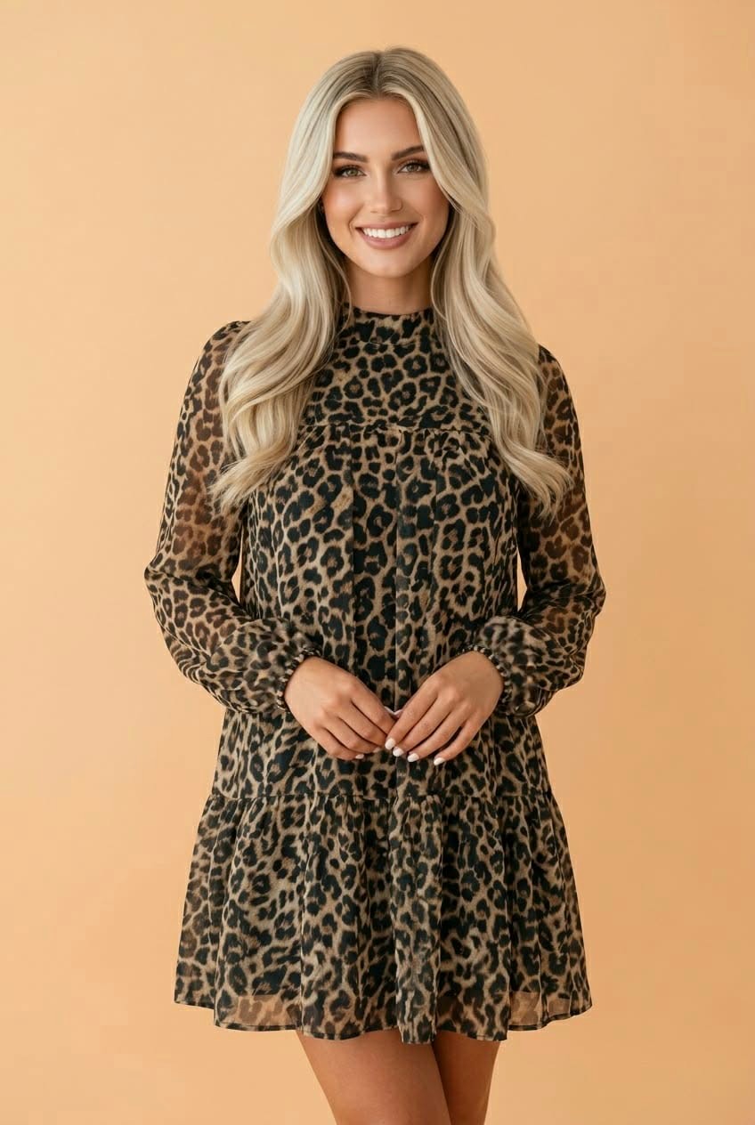 Wild Side Leopard Mini Dress