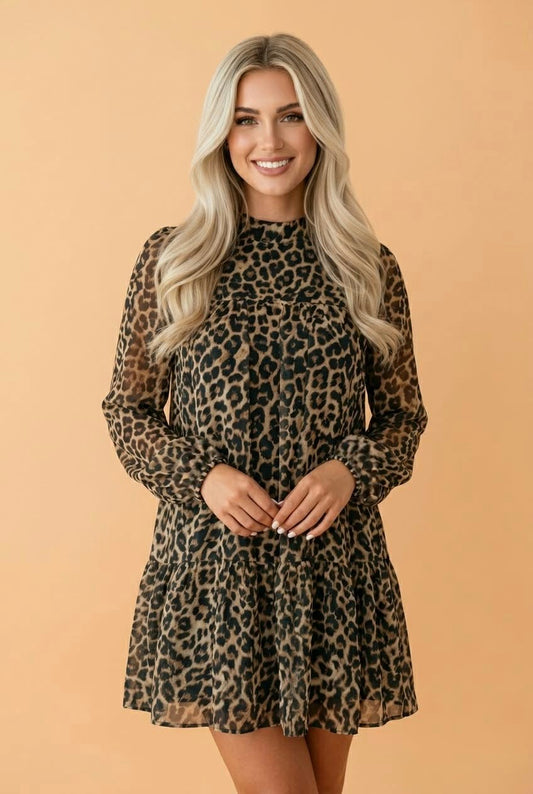 Wild Side Leopard Mini Dress