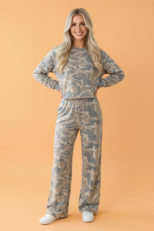 Wild & Free Camo Top & Pants Set