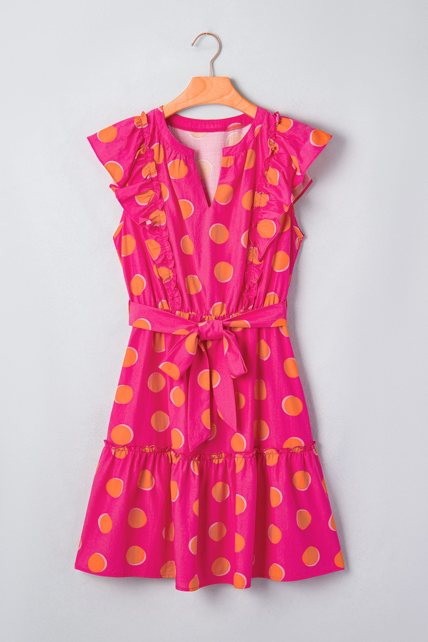 Sunset Pop Ruffle Mini Dress