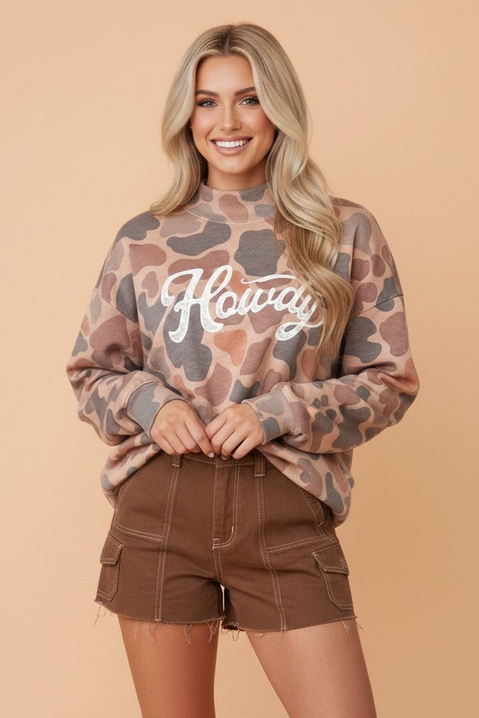 Howdy Darlin' Camo Sweatshirt