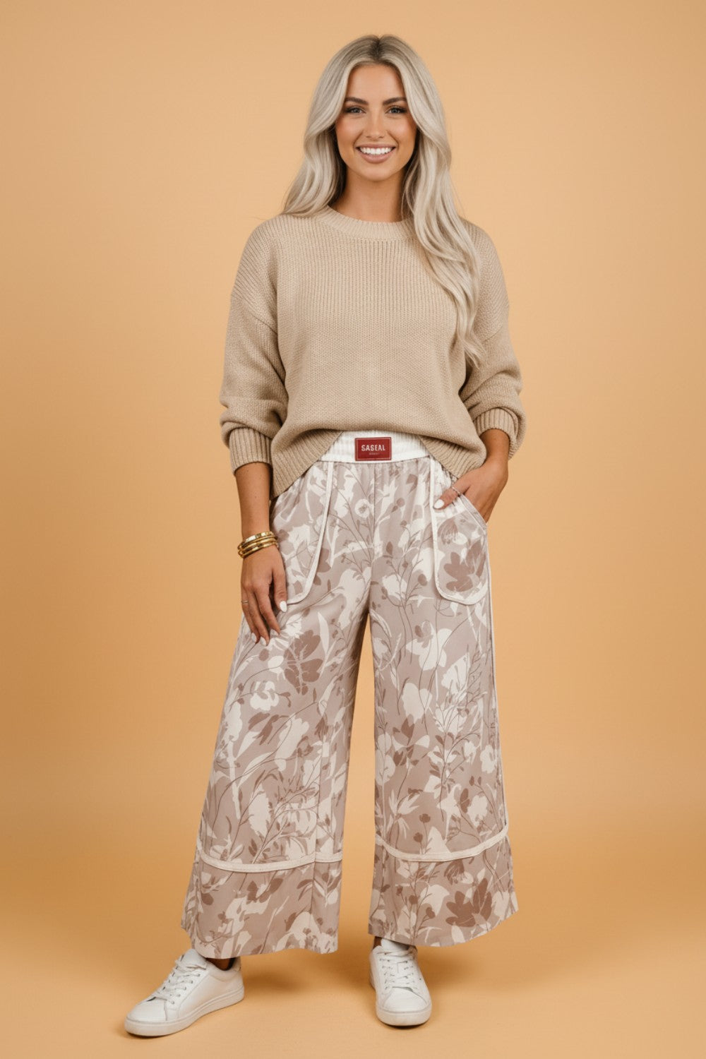 The Wildflower Camo Wide Leg Pants