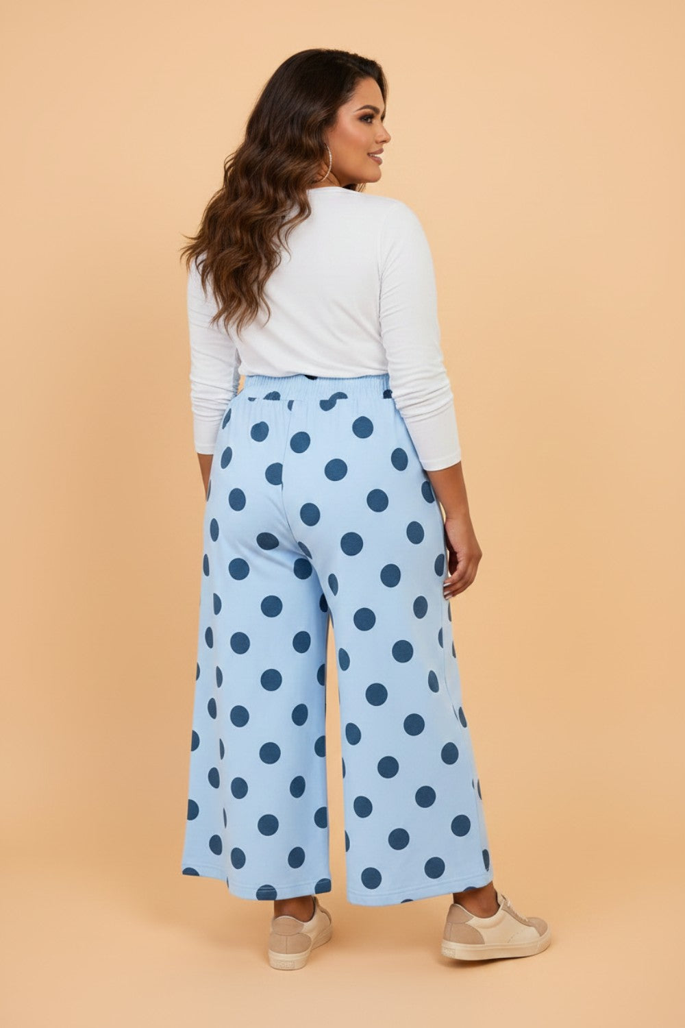 The Dotty Darlin’ Curves Wide Leg Pants