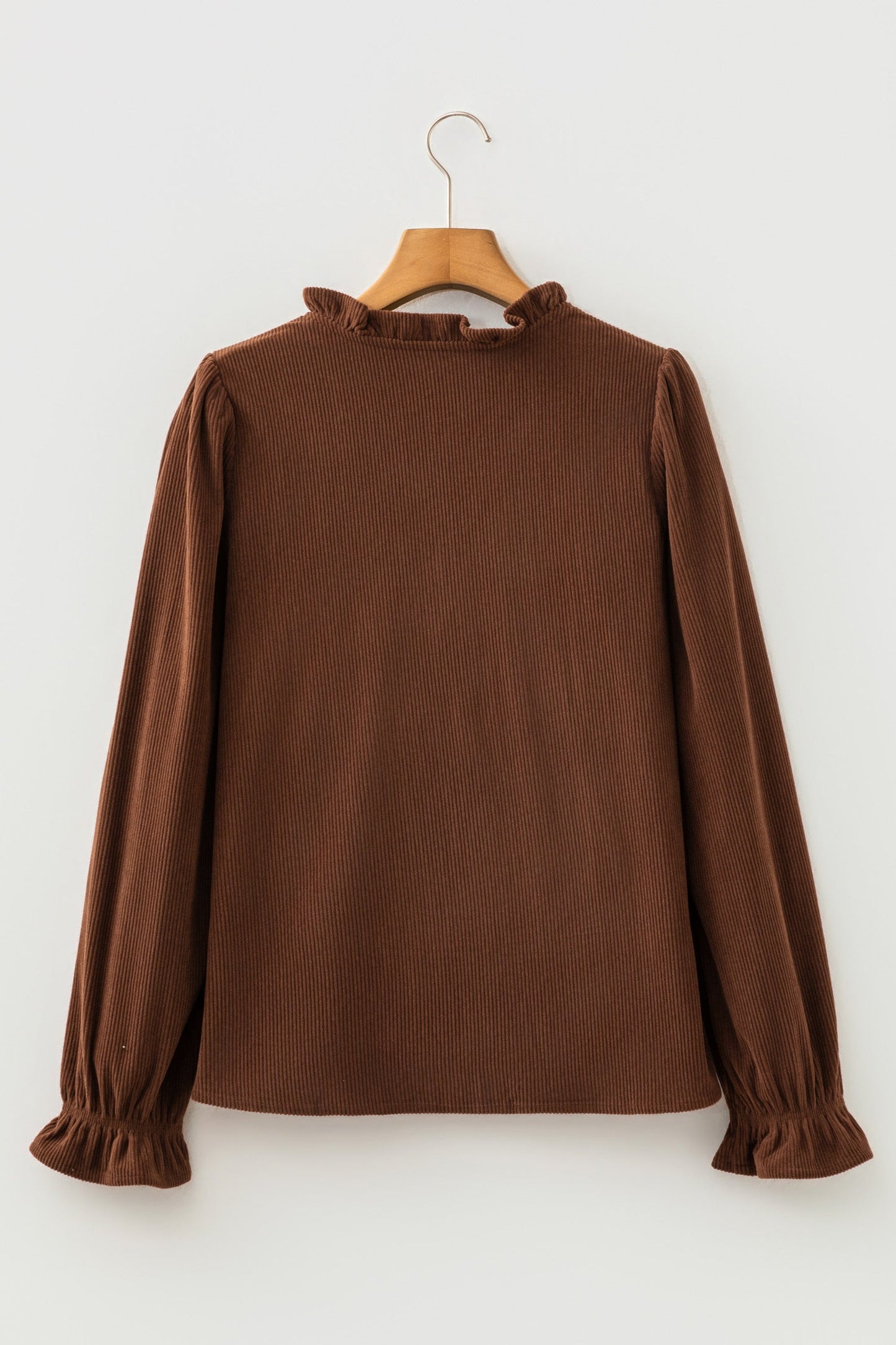 The Cocoa Creek Ruffle Corduroy Shacket