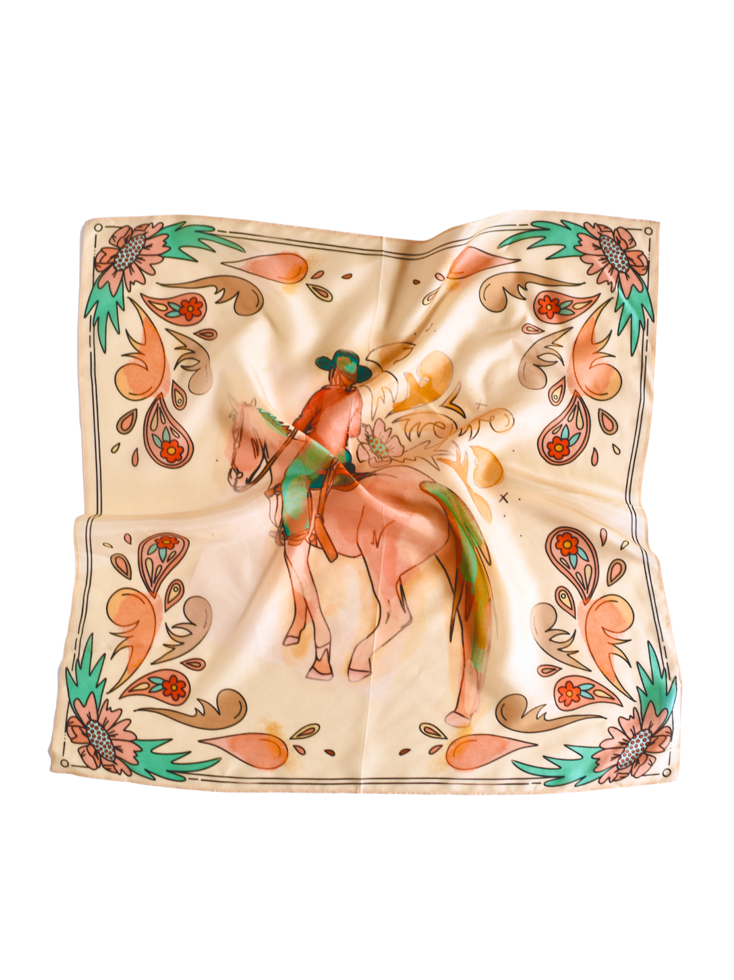 The Painted Prairie Silk & Tencel Wild Rag