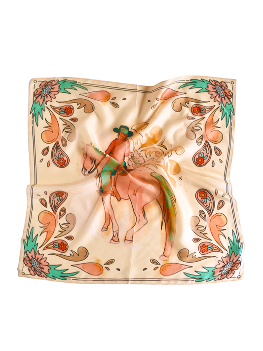 The Painted Prairie Silk & Tencel Wild Rag