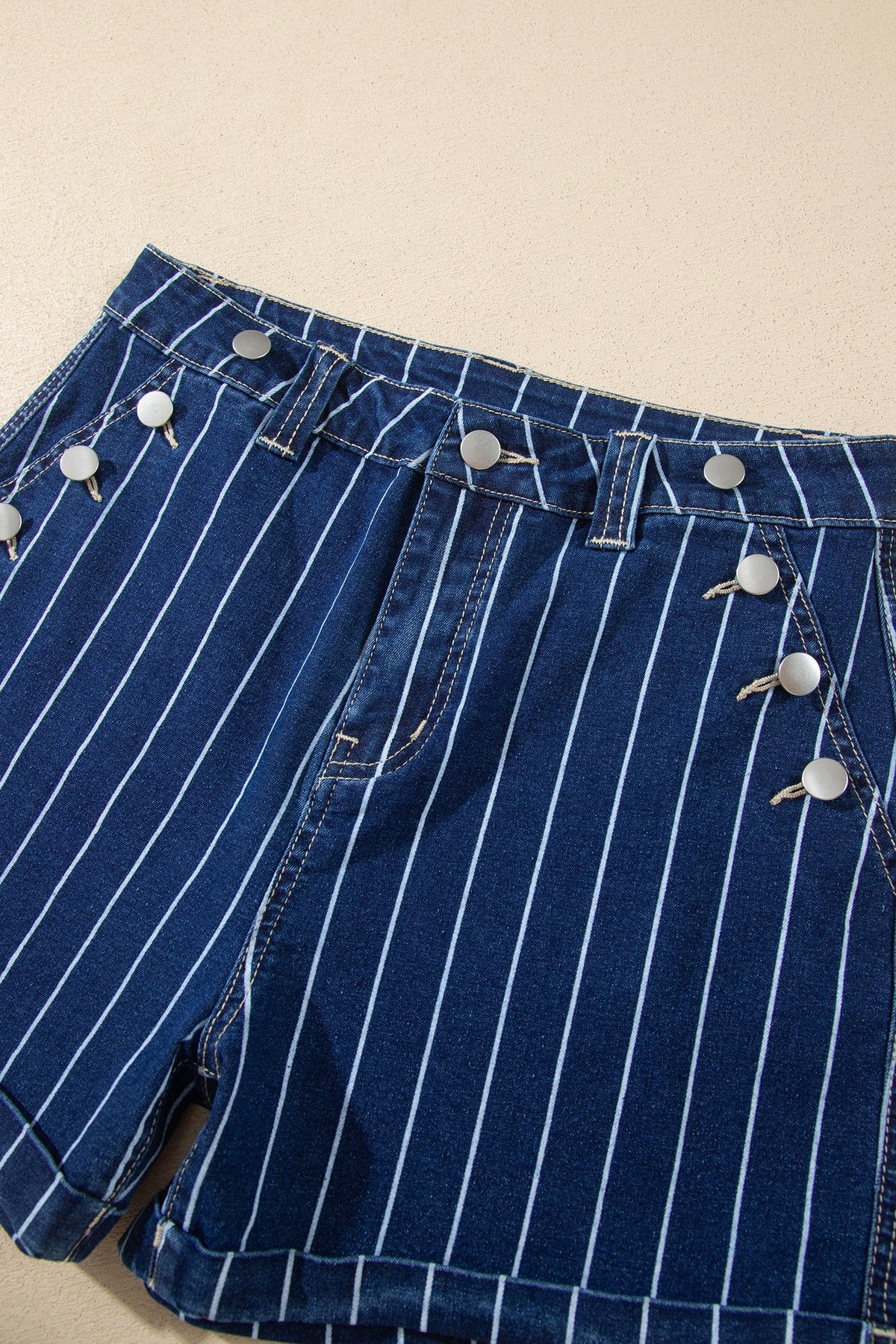 High Country Pinstripe Denim Shorts