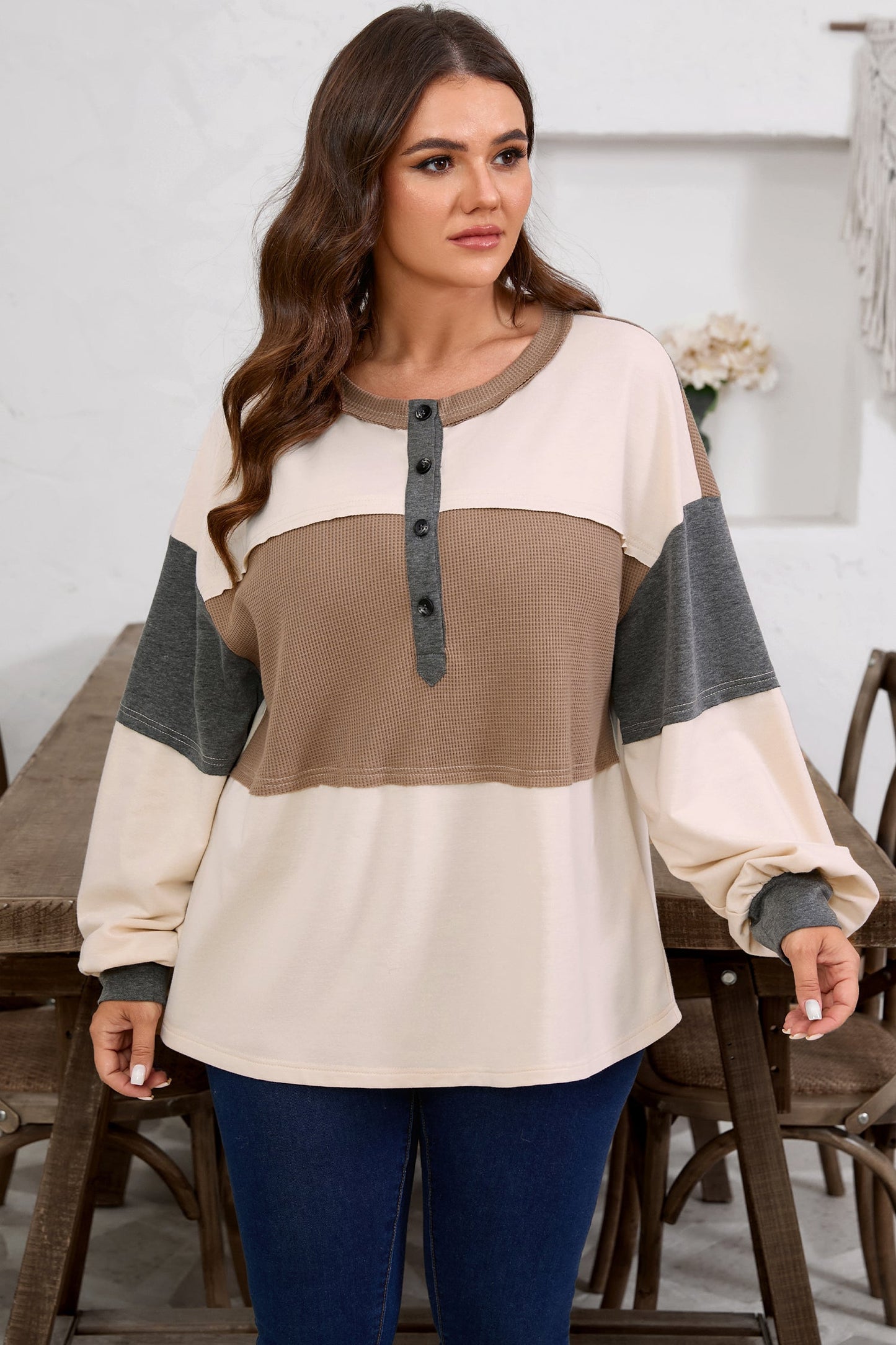 Ranch House Waffle Knit Pullover