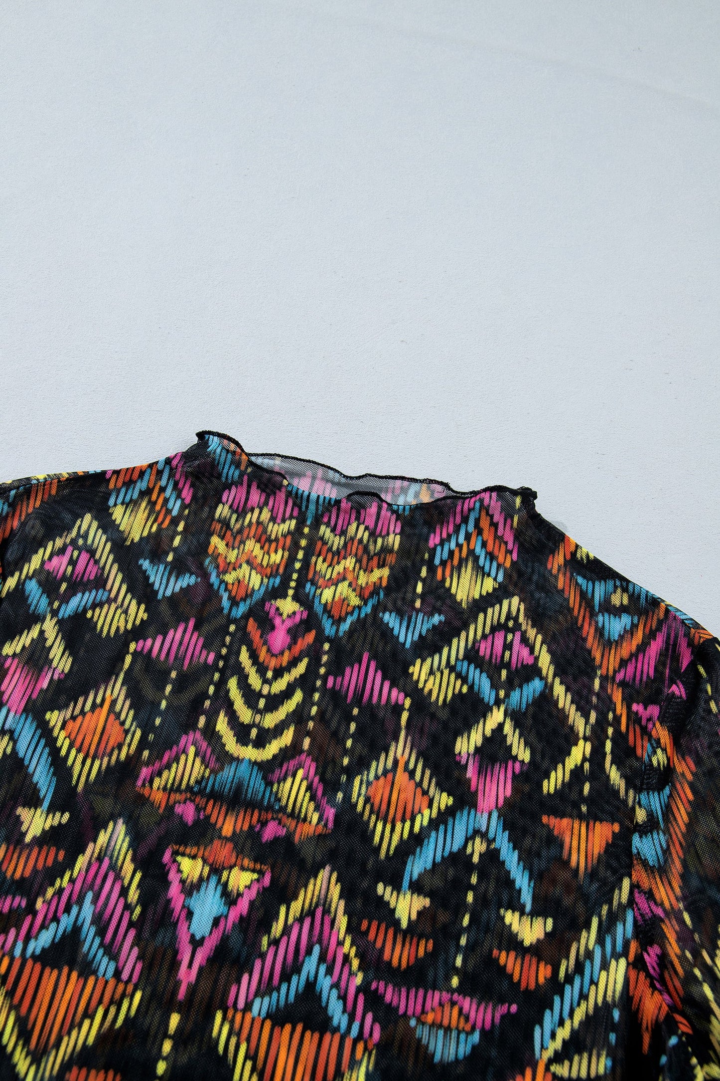 Desert Mosaic Mesh Top