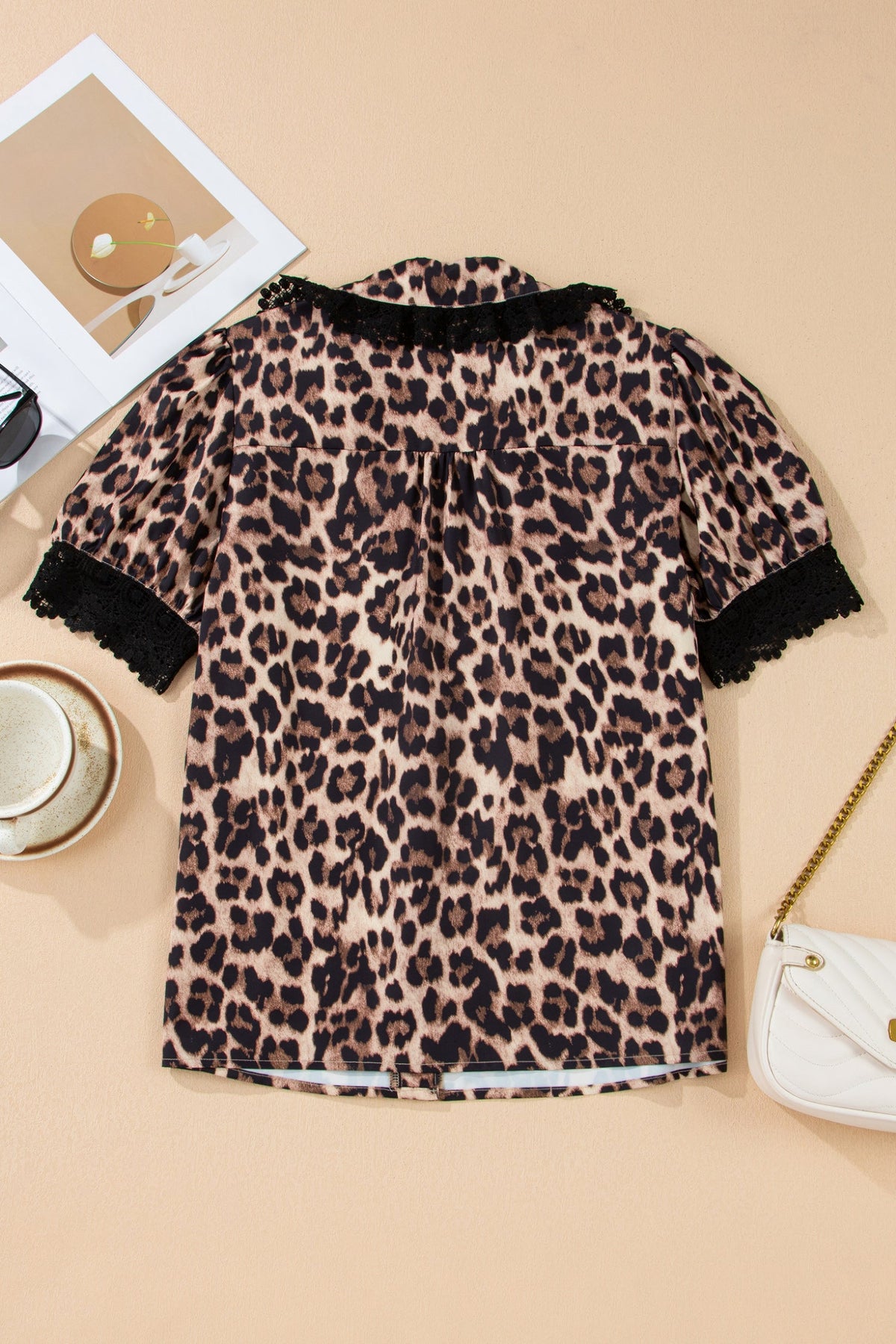 Wild Heart Leopard Lace Blouse