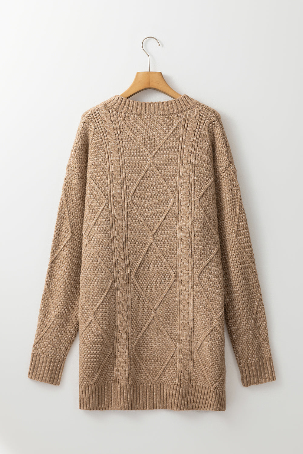 Sagebrush Cable Knit Sweater Dress