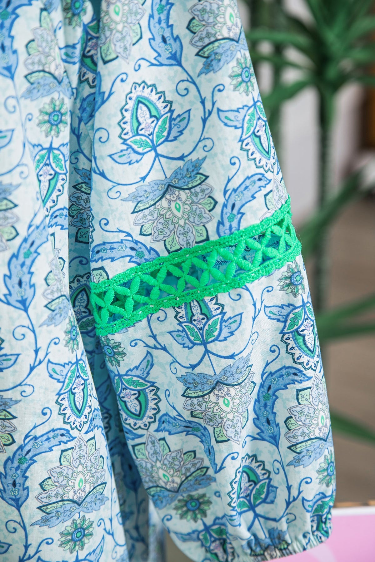 Blue Belle Paisley Mini Dress