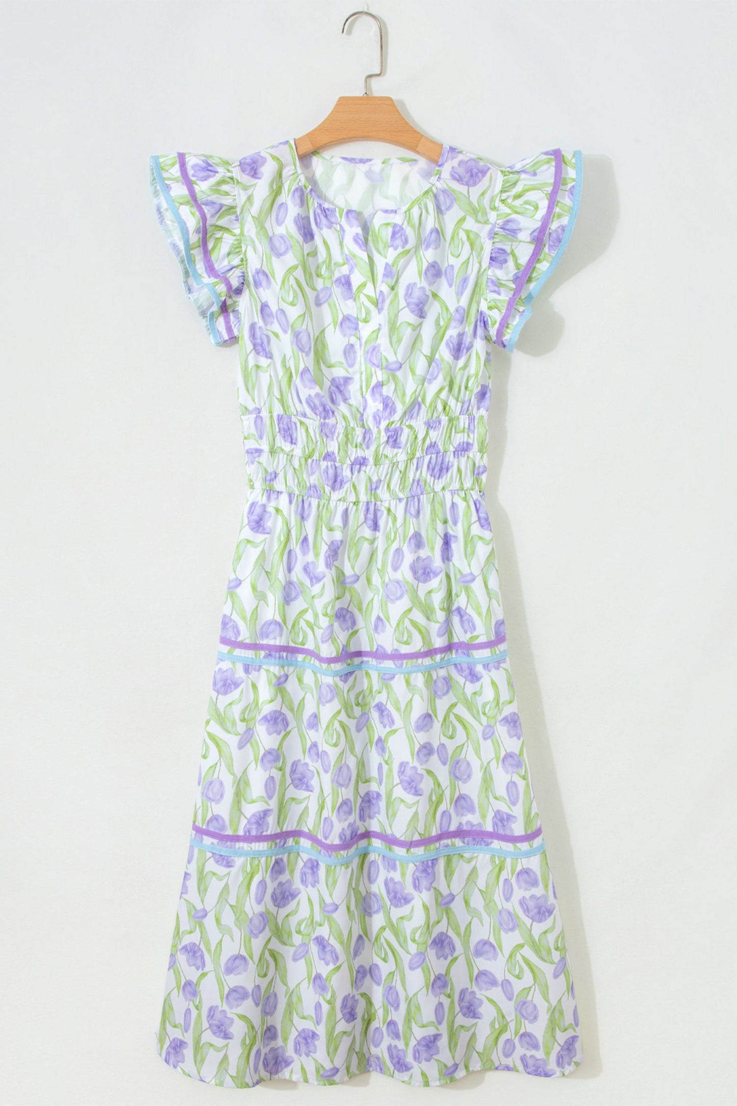 Lavender Fields Tulip Midi Dress