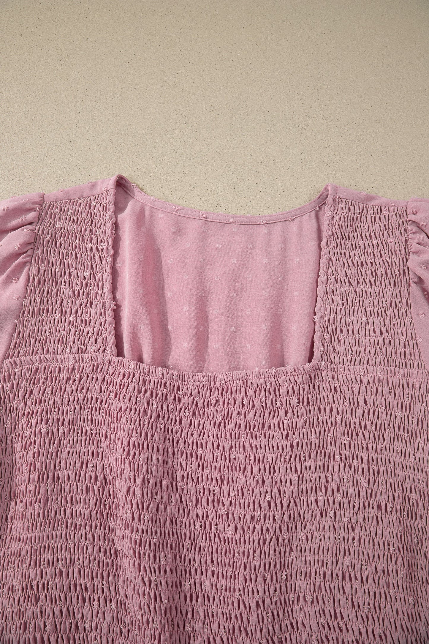 Dusty Rose Swiss Dot Midi Dress