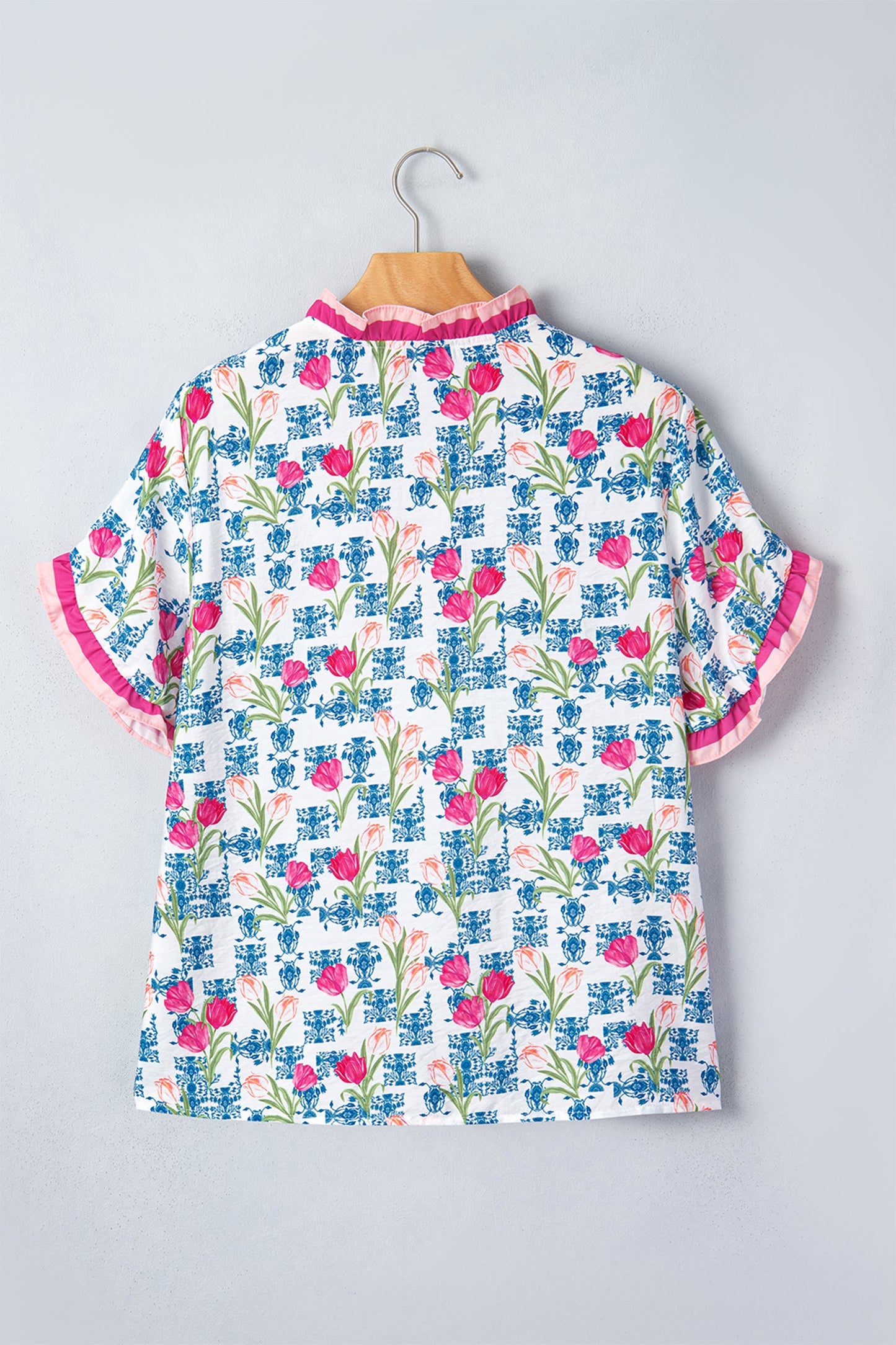 Wildflower Ruffle V-Neck Blouse