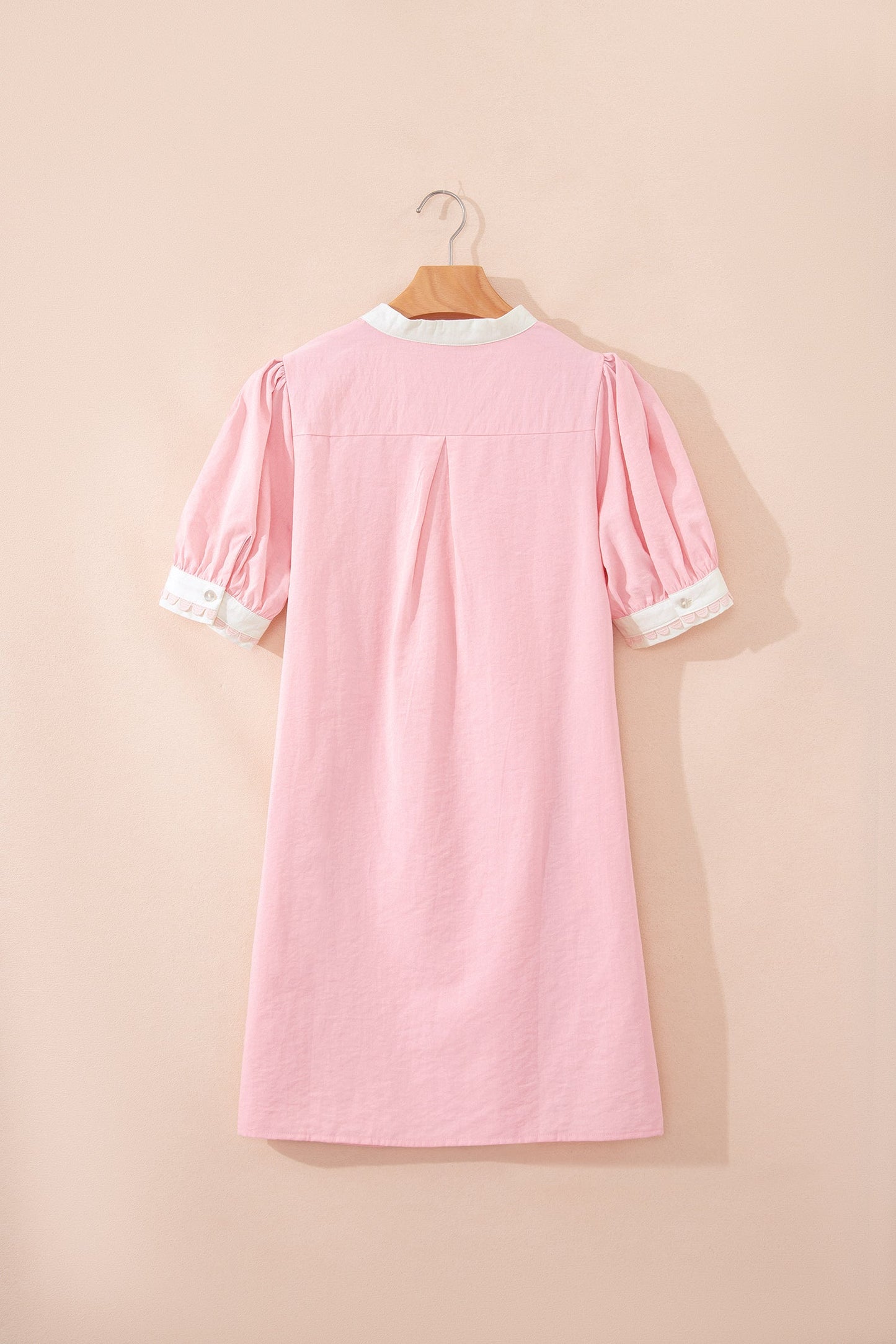 Blushing Belle Scallop Mini Dress