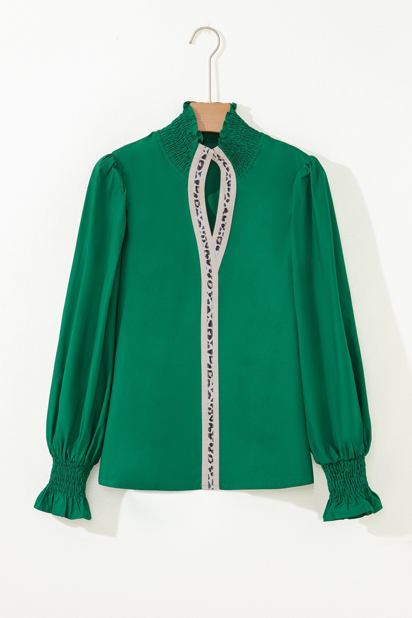 Wildwood Leopard Trim Blouse