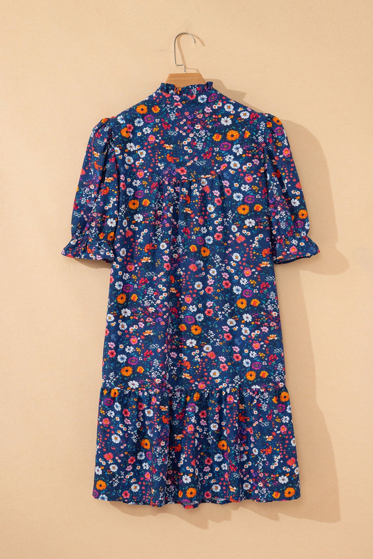 Wildflower Puff Sleeve Mini Dress