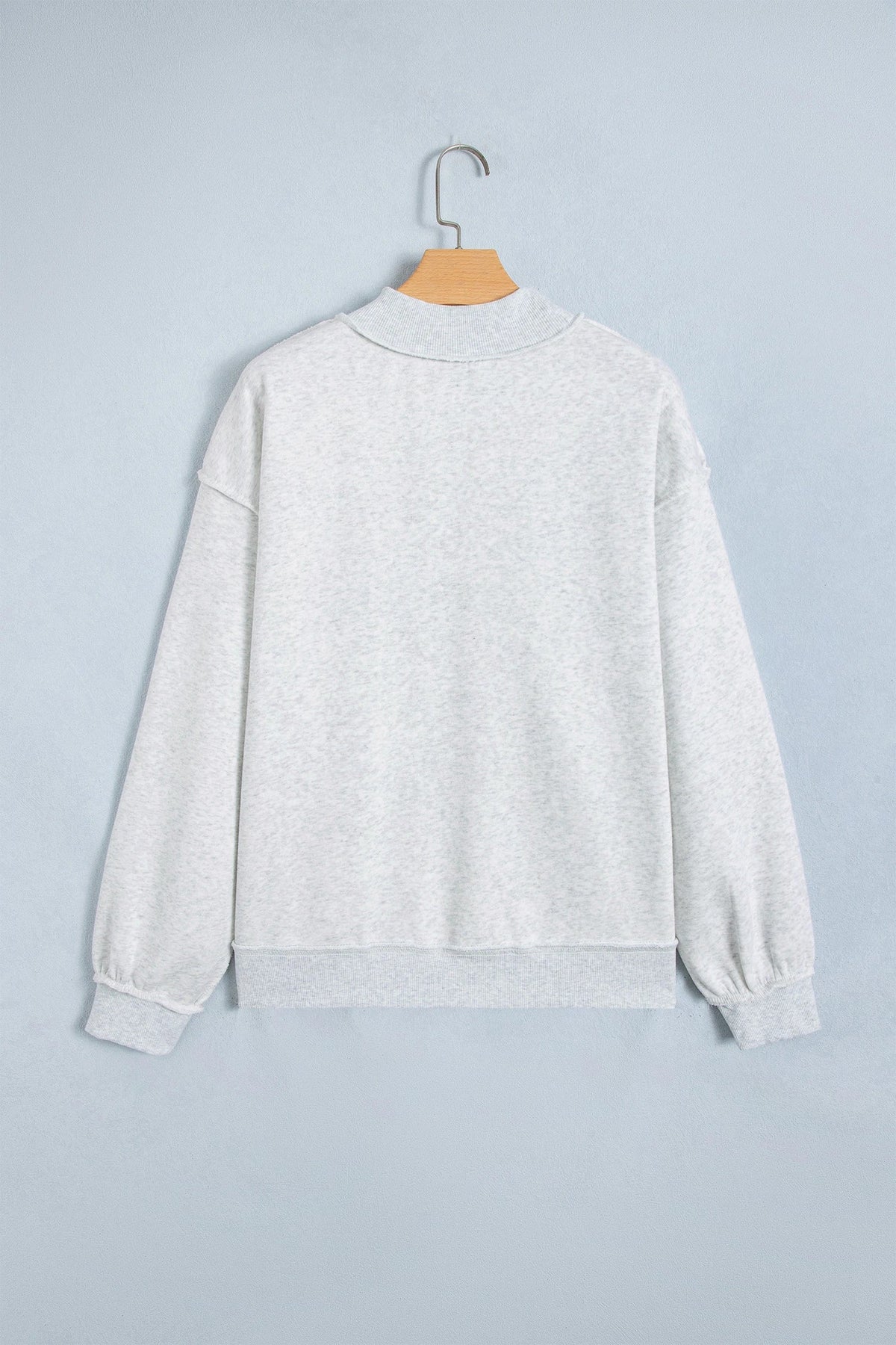 Pray Embroidered Polka Dot Crewneck Sweatshirt