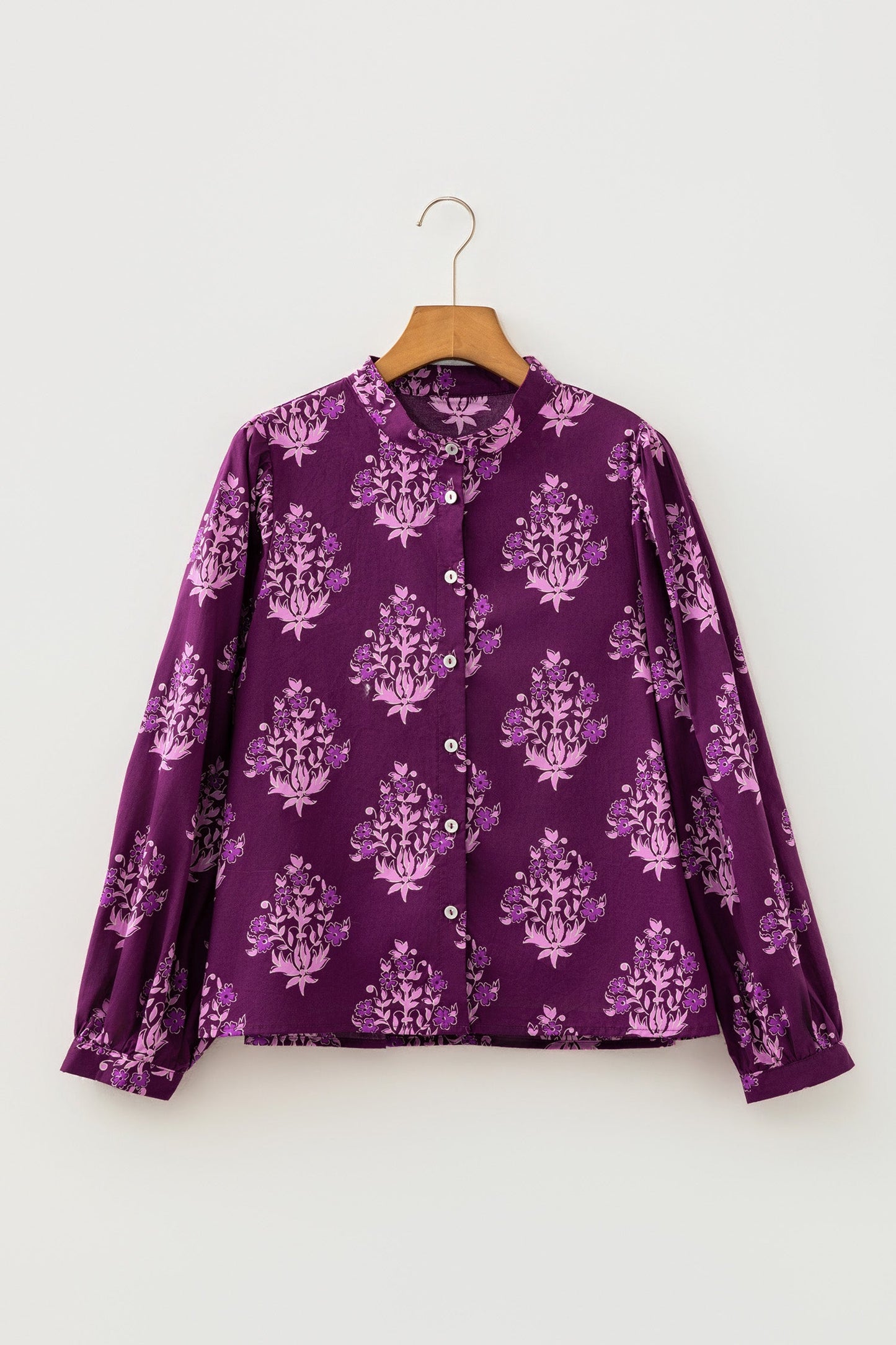 The Plum Prairie Floral Blouse