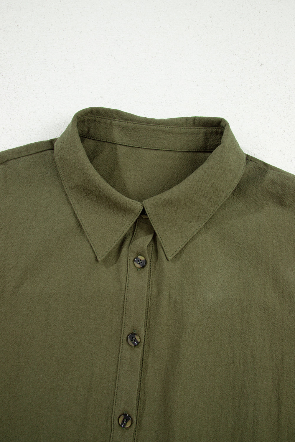 Willow Creek Olive Ruffle Dress