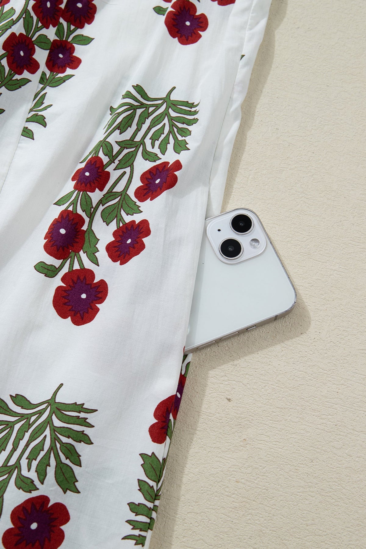 The Prairie Rose Notched Floral Dress