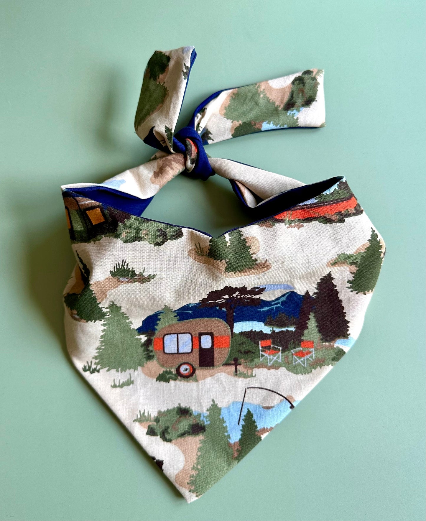The Happy Camper Personalized Dog Bandana